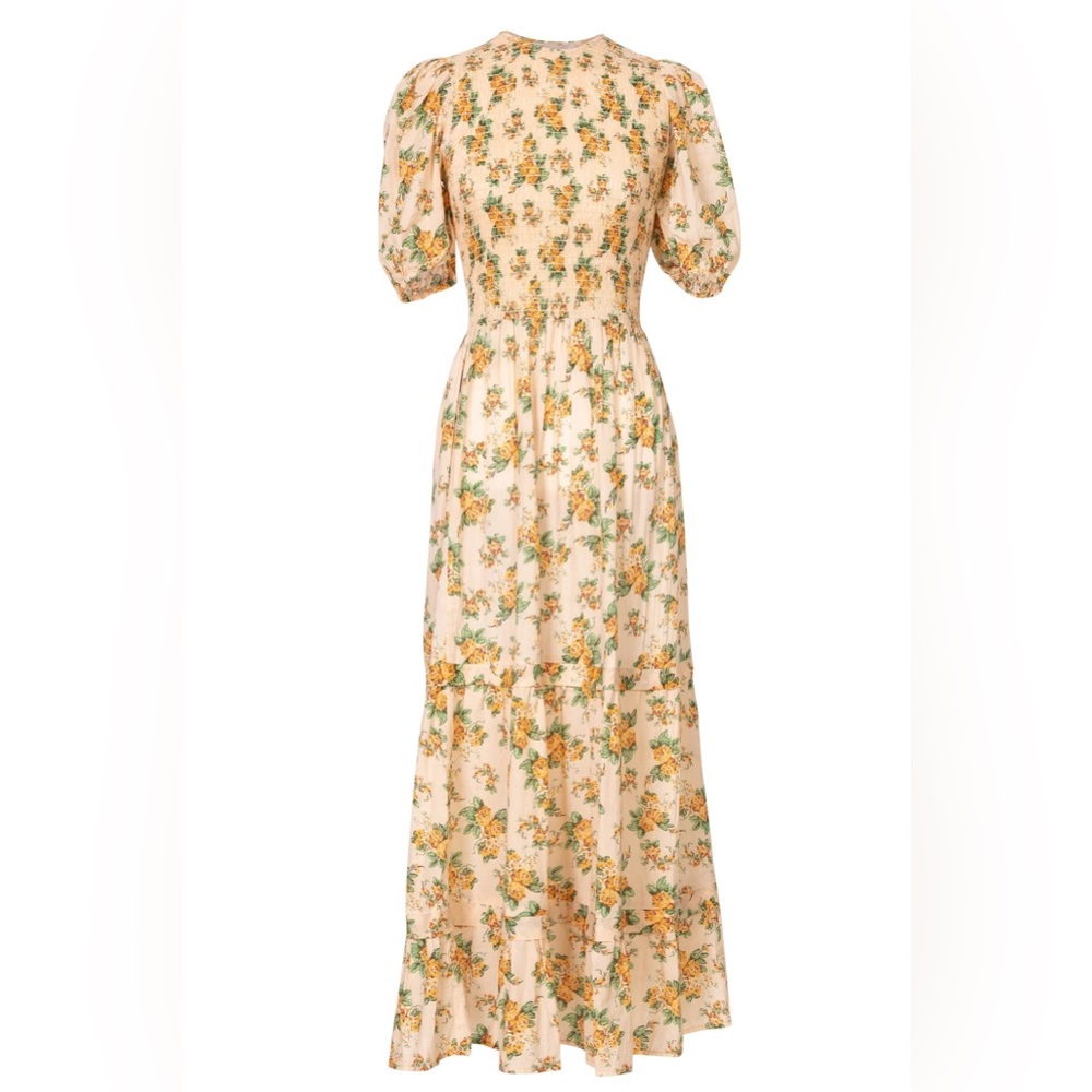 NWOT Damaris Bailey Paloma Floral Smocked Dress X Small